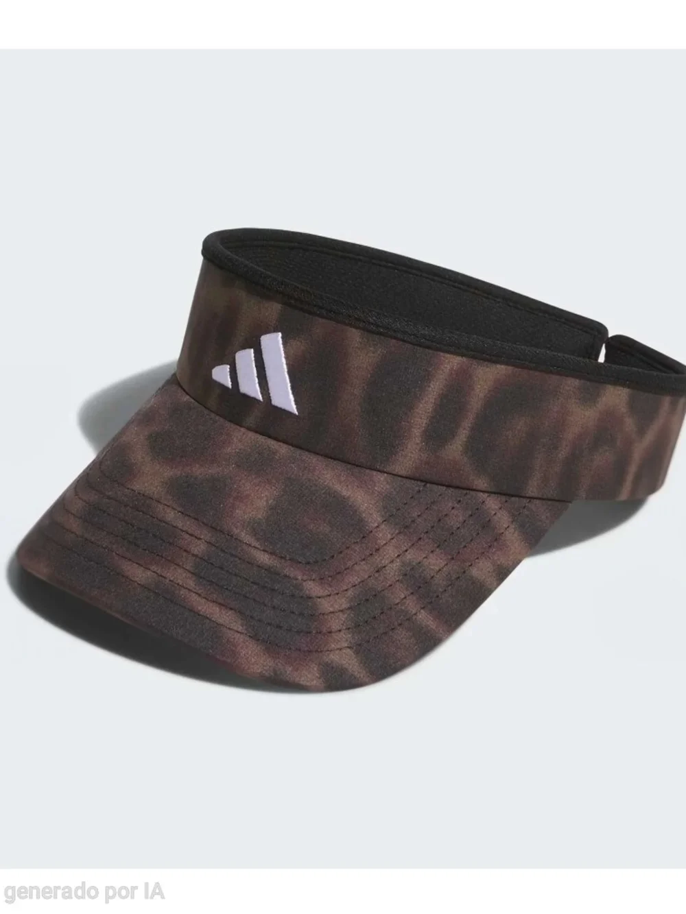 Adidas Brown Camo Visor - White Logo